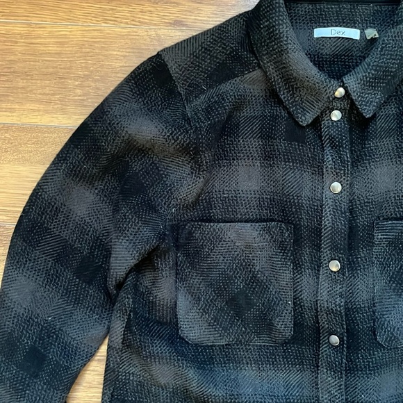 DEX Flannel Shacket Sz Medium - Picture 2 of 4